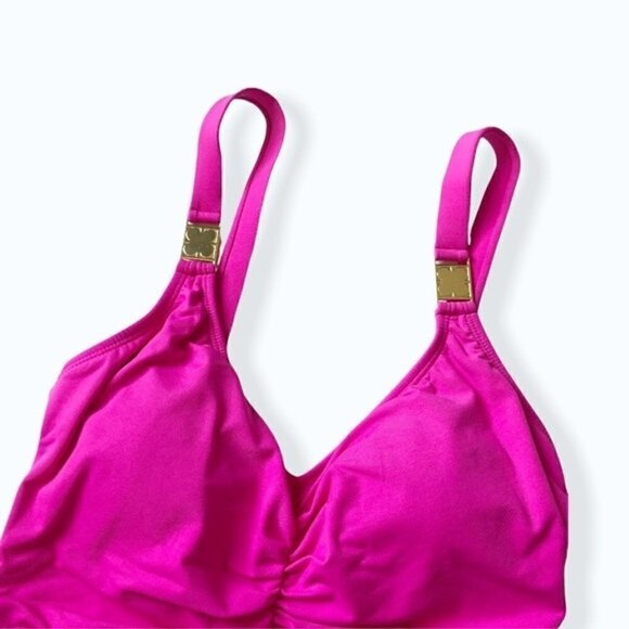Liz Claiborne Y2K Pink Tankini Swimsuit 2 Piece Small - Picture 6 of 9